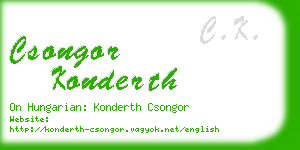 csongor konderth business card